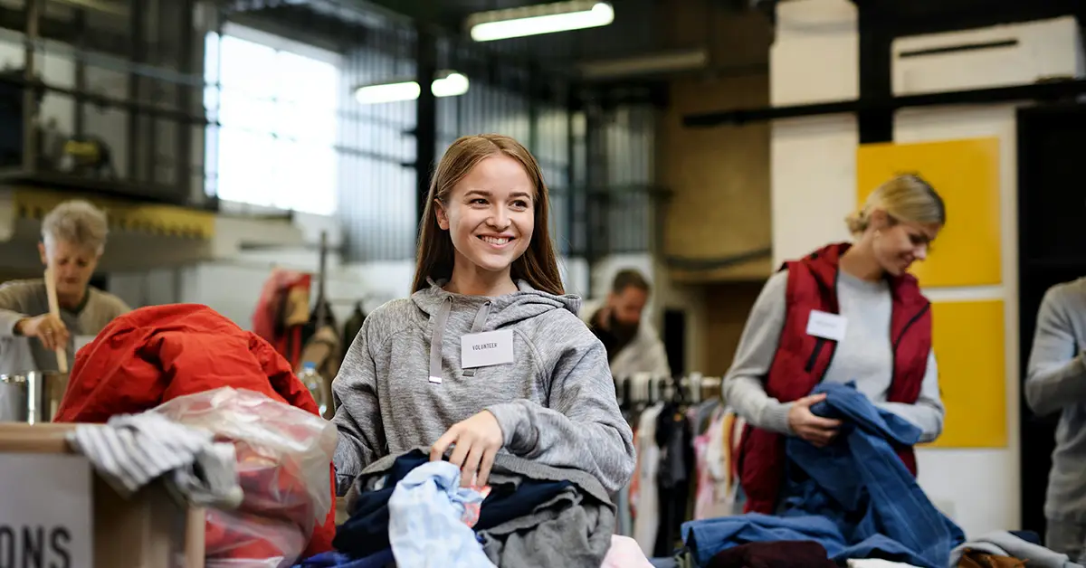 Church Community Engagement Workshop can lead to church workers at a clothing closet